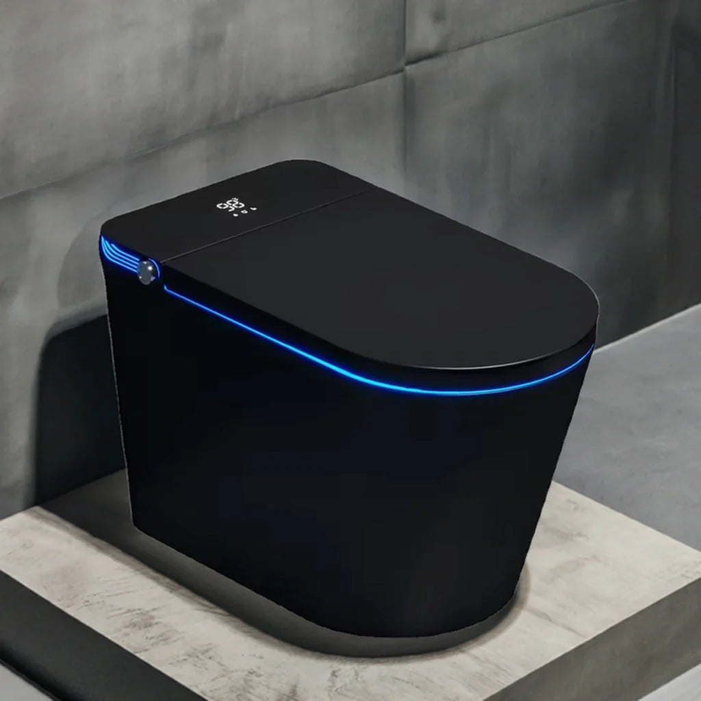Black Shouko Modern High-Tech Japanese Style Smart Toilet & Bidet-Aman Plumbing &amp; Heating Supplier Limited