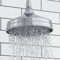 Carre Dual Rigid Riser Kit Traditional Solid Brass Overhead Rain Shower & Brass Handheld Shower - Chrome-Aman Plumbing & Heating Supplier Limited