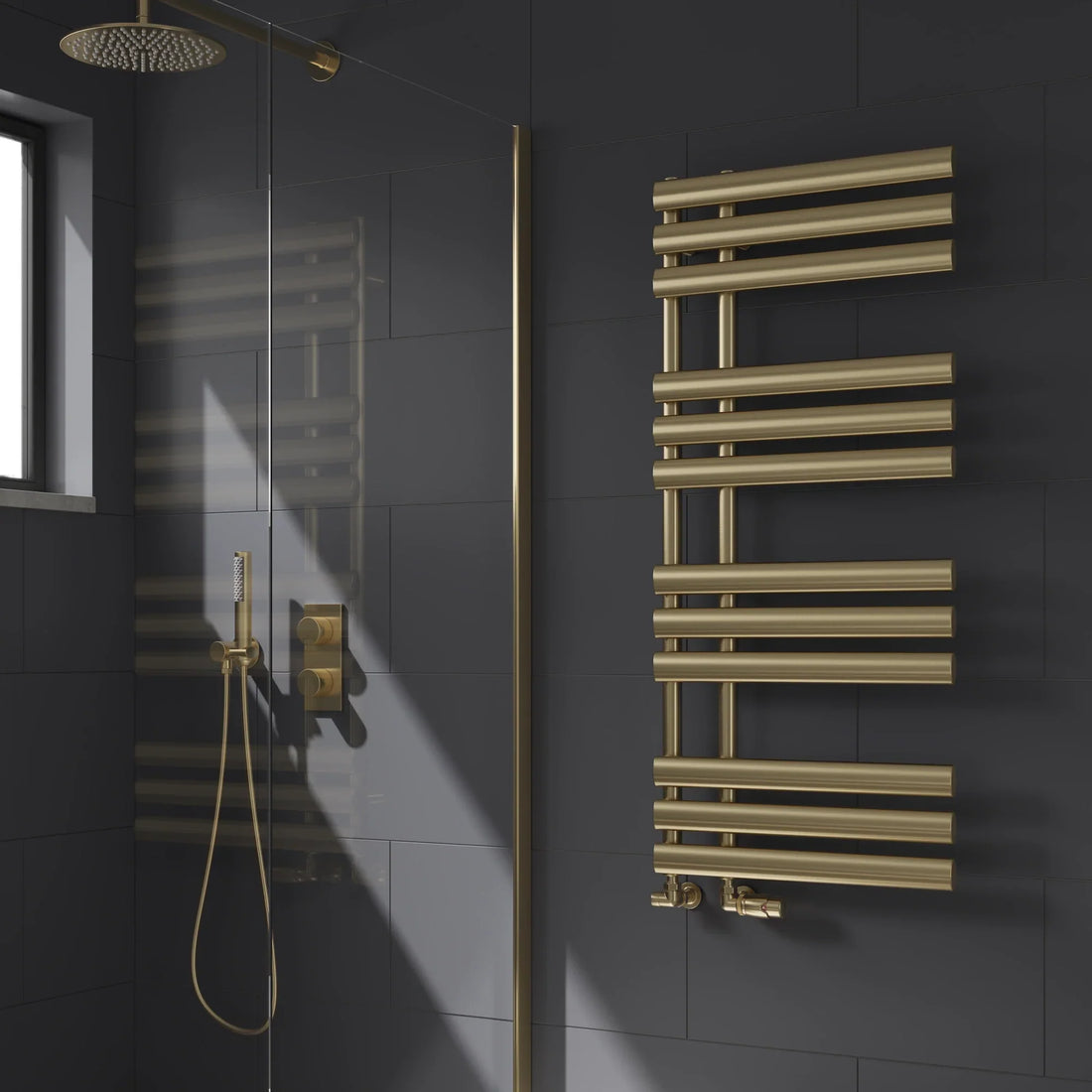 Chisa Designer Reina Steel Heated Towel Rail Radiator-Aman Plumbing &amp; Heating Supplier Limited