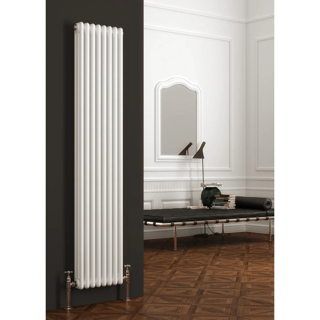 Colona Reina Vertical Mild Steel Radiator-Aman Plumbing &amp; Heating Supplier Limited