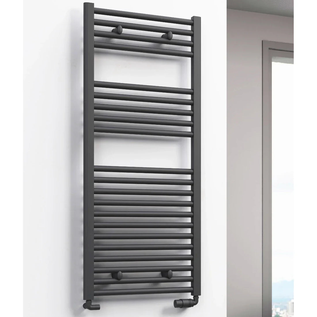 Diva Reina Designer Colours Straight Towel Rail Radiator-Aman Plumbing &amp; Heating Supplier Limited