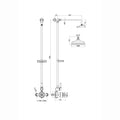 Downton Exposed Traditional Thermostatic Shower Set Single Outlet Incl. Twin Shower Valve, Rigid Riser Rail, 200mm Shower Head & Caddy - Antique Brass-Aman Plumbing & Heating Supplier Limited