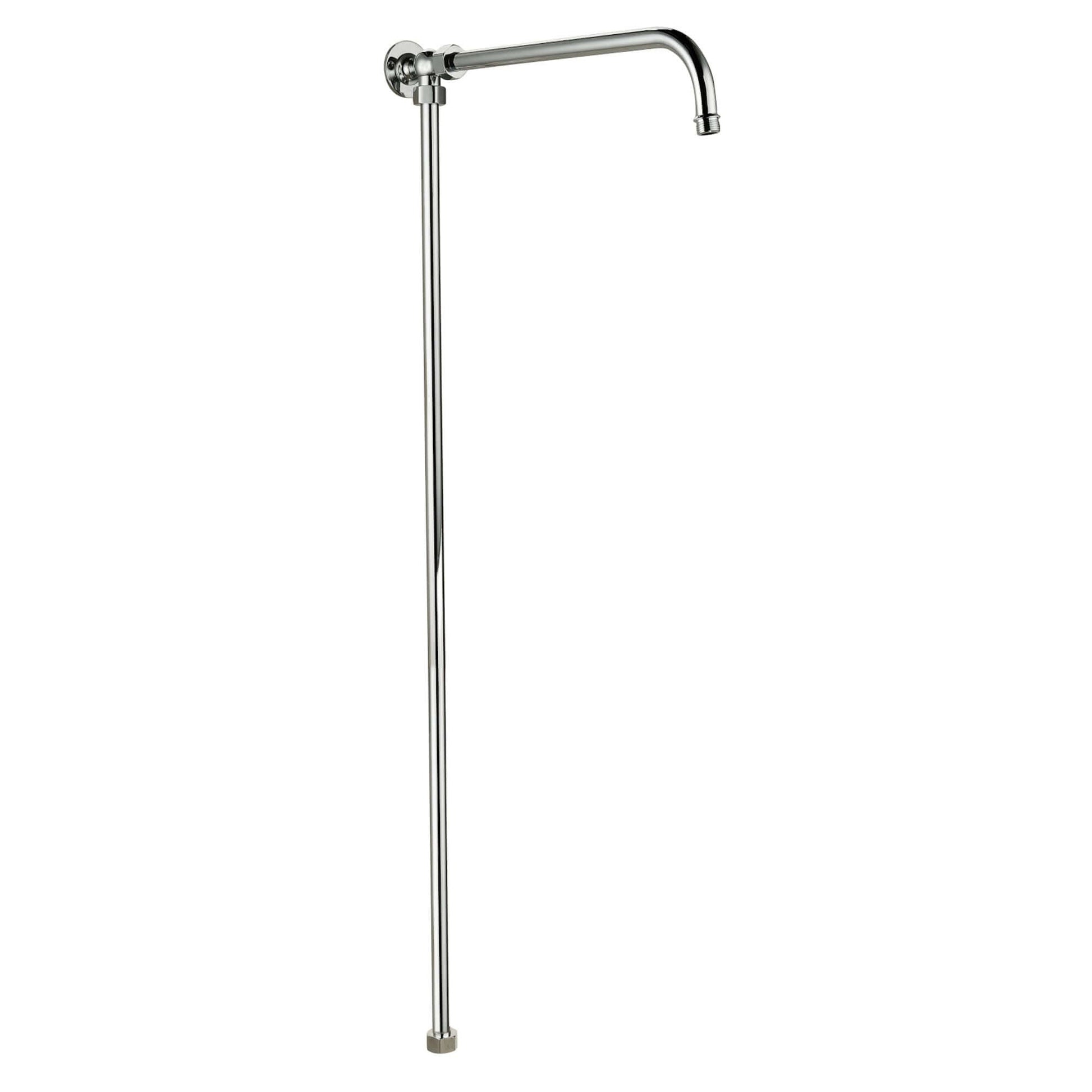 Downton shower rigid riser rail traditional brass - chrome-Aman Plumbing &amp; Heating Supplier Limited