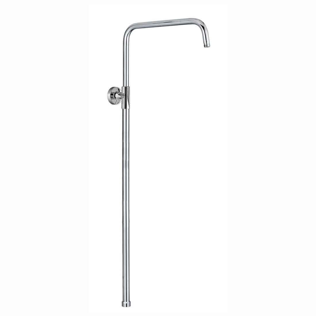 Dune shower adjustable rigid riser rail angled stainless steel - chrome-Aman Plumbing &amp; Heating Supplier Limited