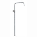 Dune shower adjustable rigid riser rail angled stainless steel - chrome-Aman Plumbing & Heating Supplier Limited