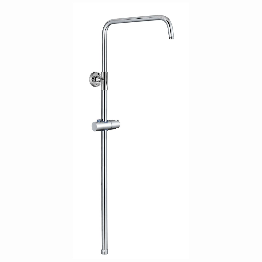 Dune shower adjustable rigid riser rail angled stainless steel - chrome-Aman Plumbing &amp; Heating Supplier Limited
