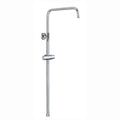 Dune shower adjustable rigid riser rail angled stainless steel - chrome-Aman Plumbing & Heating Supplier Limited