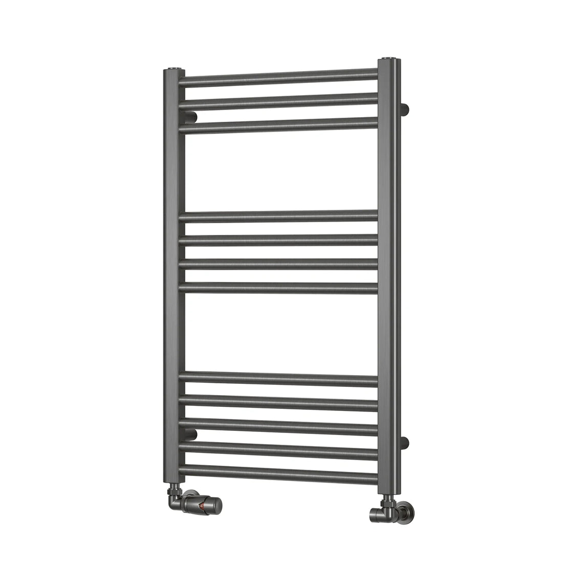 Ottone Reina Designer Gun metal Straight Towel Rail Radiator-Aman Plumbing &amp; Heating Supplier Limited