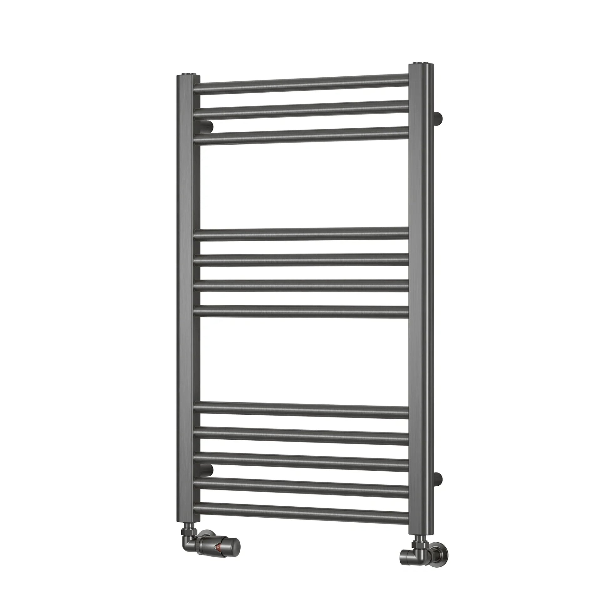 Ottone Reina Designer Gun metal Straight Towel Rail Radiator-Aman Plumbing &amp; Heating Supplier Limited
