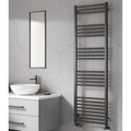 Ottone Reina Designer Gun metal Straight Towel Rail Radiator-Aman Plumbing & Heating Supplier Limited