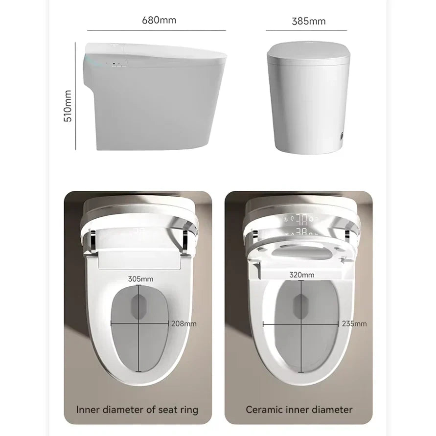 Uzumaki High-Tech Japanese Style Smart Toilet & Bidet-Aman Plumbing &amp; Heating Supplier Limited